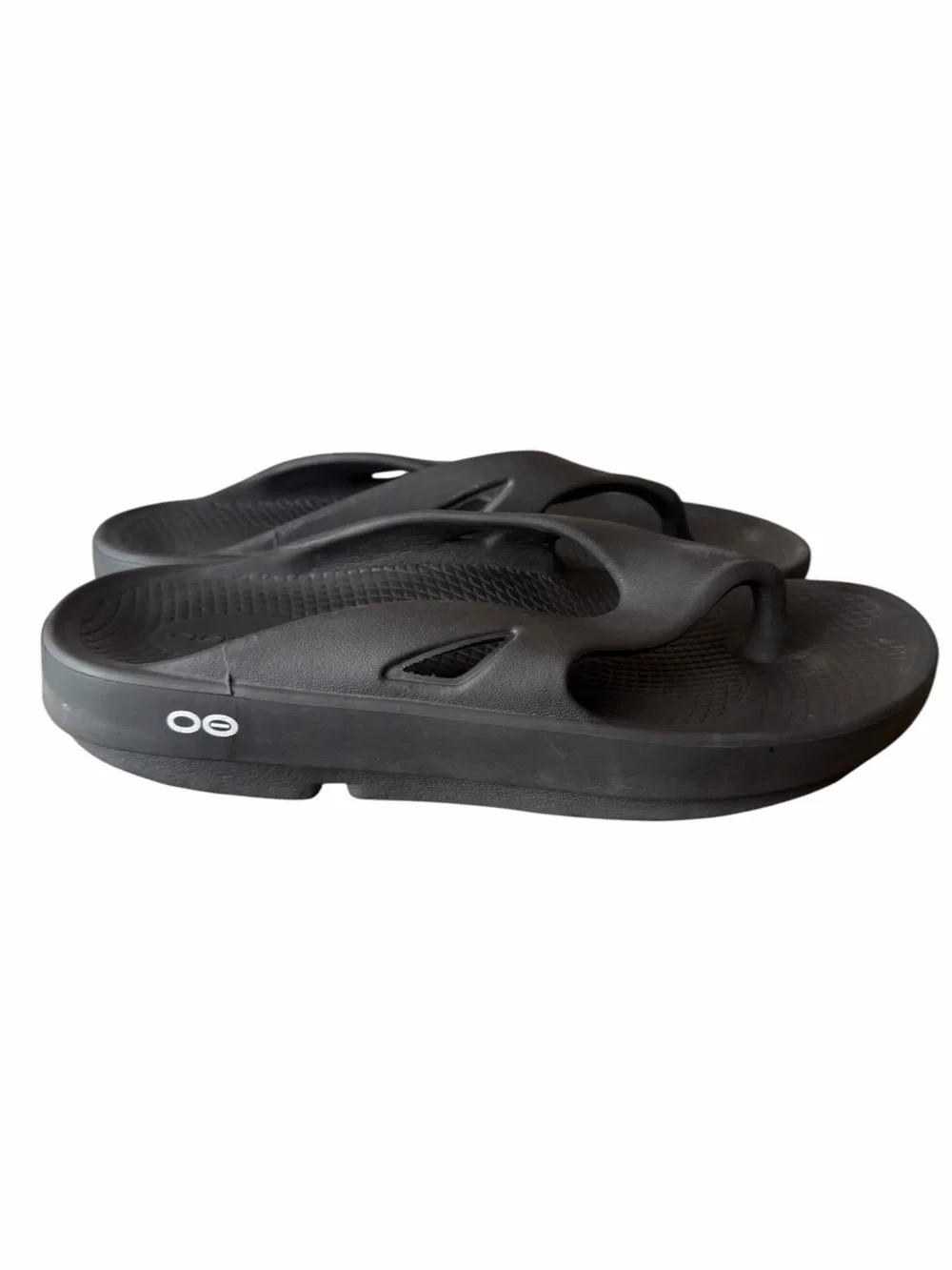 OOFOS OOriginal Recovery Thong Sandals Black Women’s Size 9 Cushioned